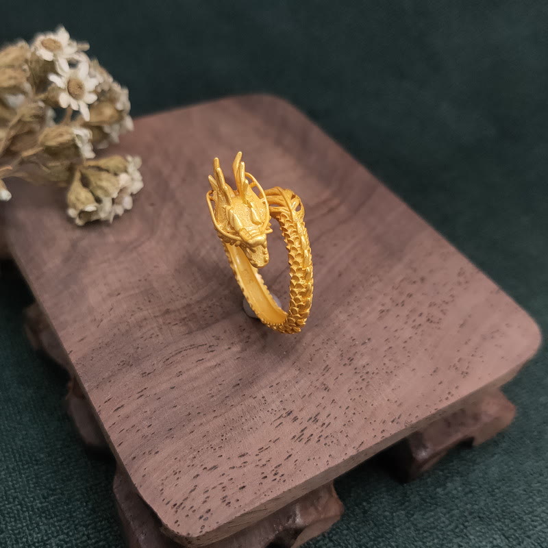 Golden Dragon Success Strength Ring