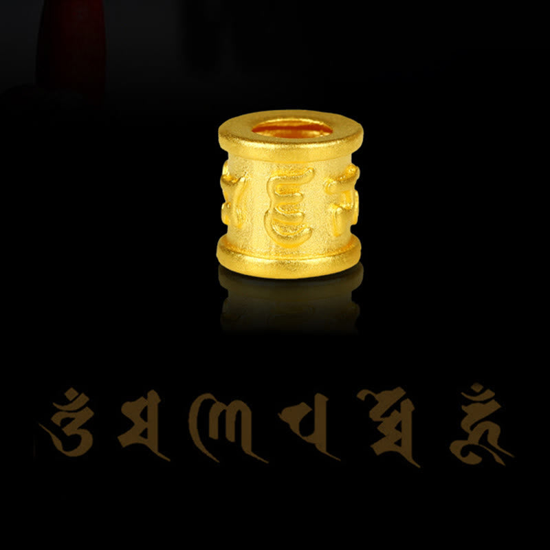 Tibet 999 Gold Om Mani Padme Hum Handmade Eight Thread Peace Knot Luck Bracelet