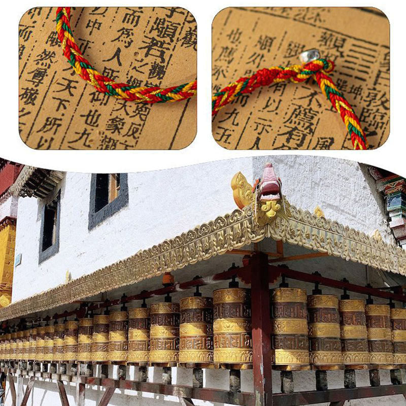 "May you be good fortune and success" Lucky Multicolored Bracelet