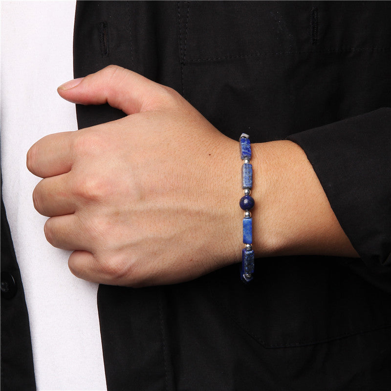 Natural Crystal Amethyst Tiger Eye Spiritual Balance Bracelet