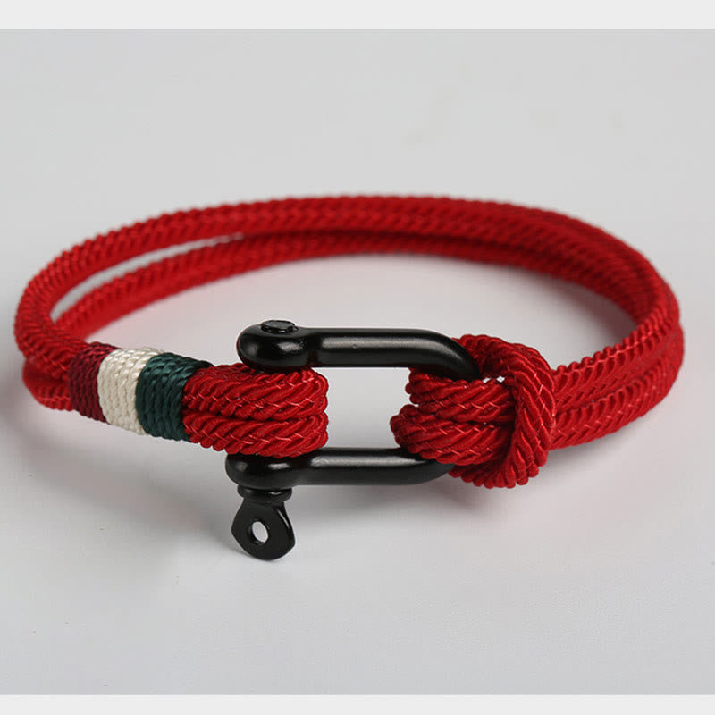 Simple Design Luck Stainless Steel Buckle Bracelet