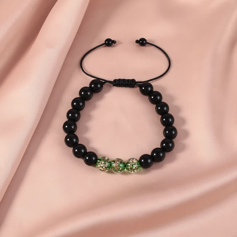 Black Obsidian Luminous Glowstone Strength Bracelet