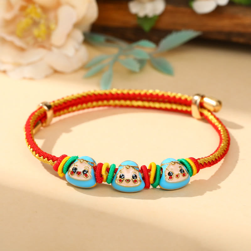 Colorful Rope Zongzi Pattern Luck Handmade Child Adult Bracelet