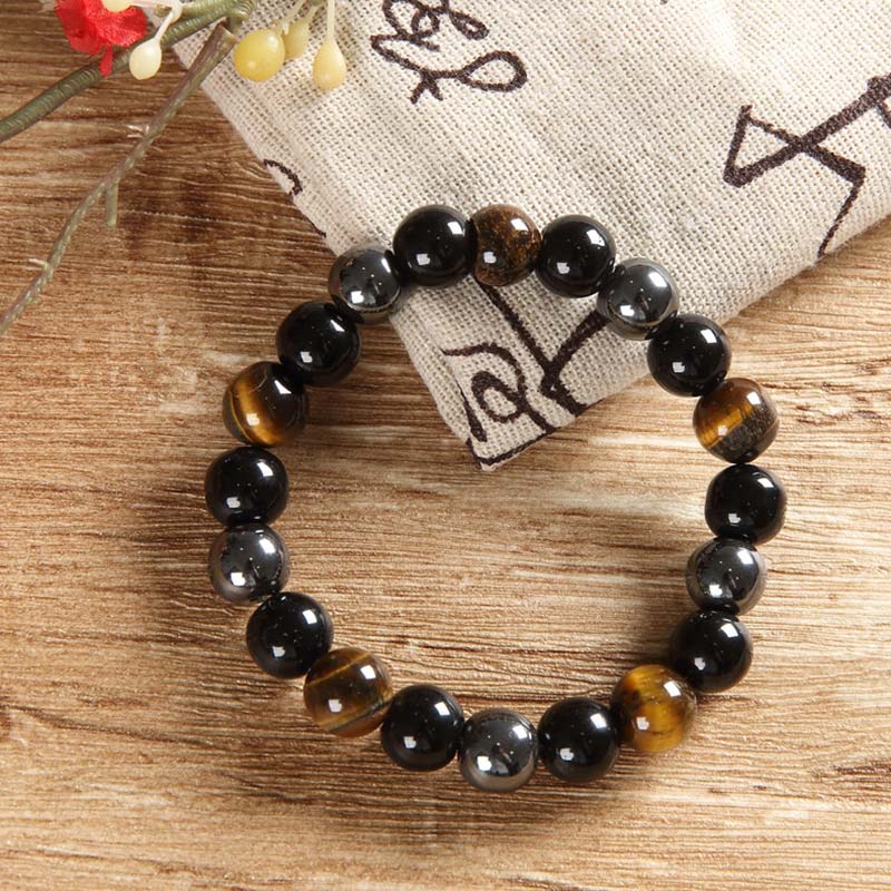 Tibetan Tiger's Eye Bracelet Necklace Set