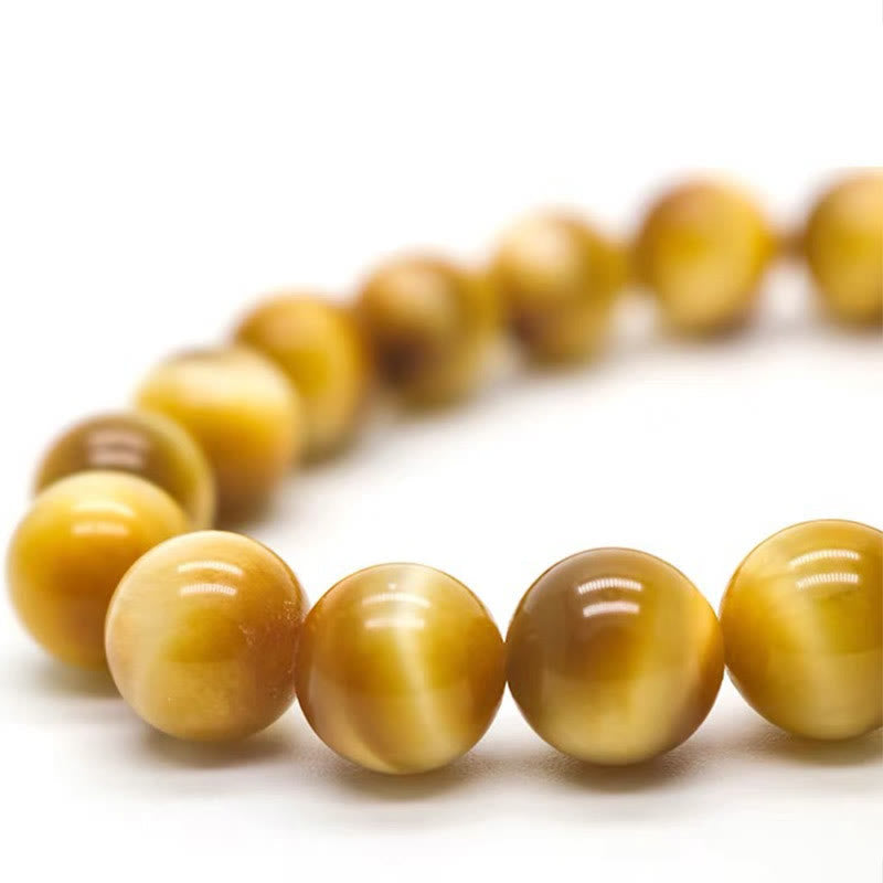 Tiger Eye Bead Fortune Protection Bracelet