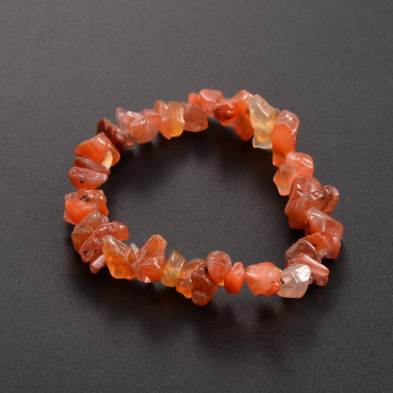 Natural Round Gemstone Beaded Energy Bracelet - Multi-Crystal Selection