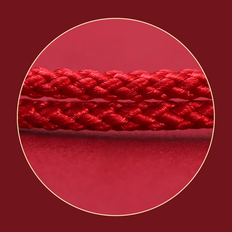 999 Sterling Silver Bean Design Luck Connection Handmade Braided Bracelet
