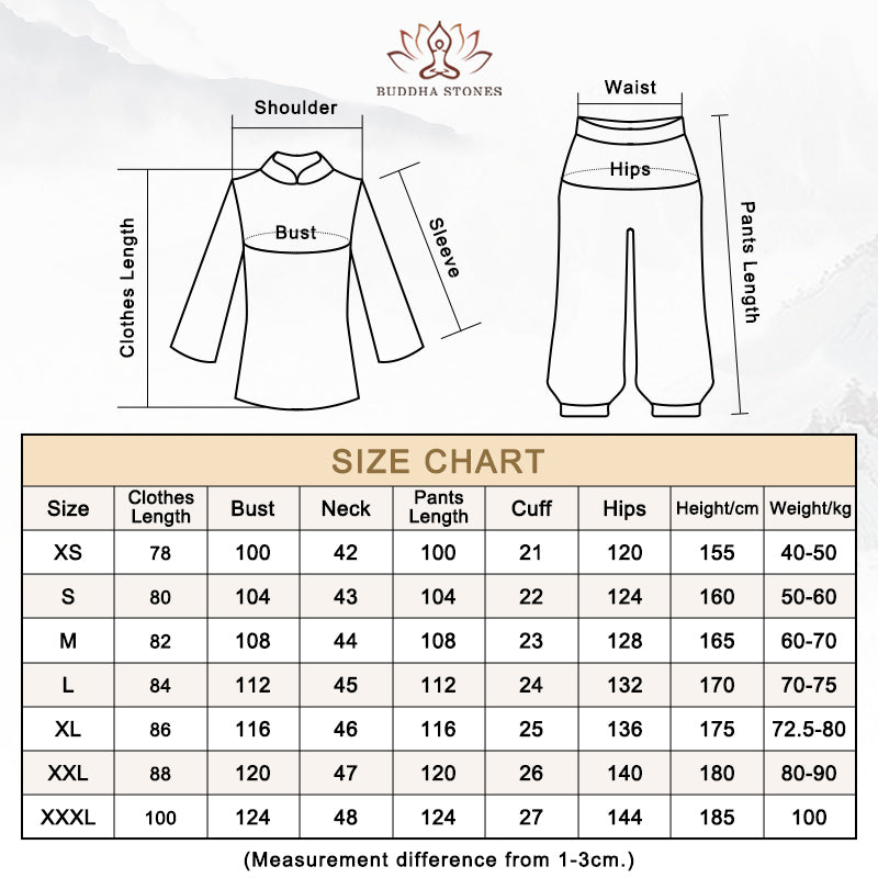 Breathable Unisex Two-Piece Meditation and Tai Chi Practice Uniform