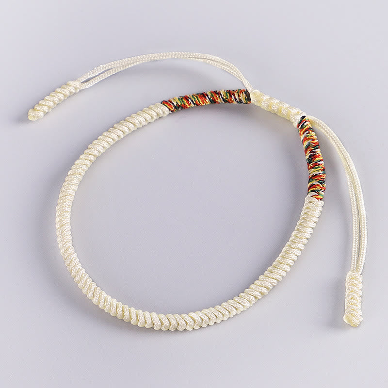 3Pcs Tibetan Handmade Multicolored Luck King Kong Knot Auspiciousness Bracelet