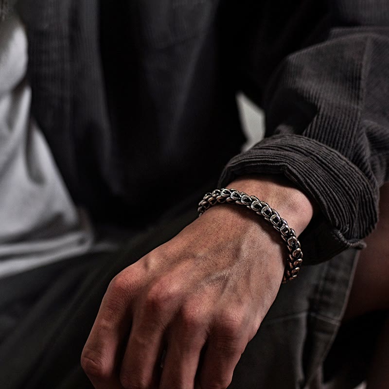 Retro Dragon Scale Pattern Success Strength Bracelet