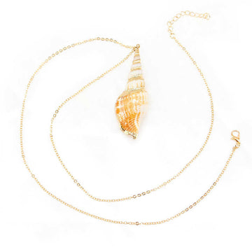 Natural Shankha Conch Shell Seashell Lucky Necklace Pendant