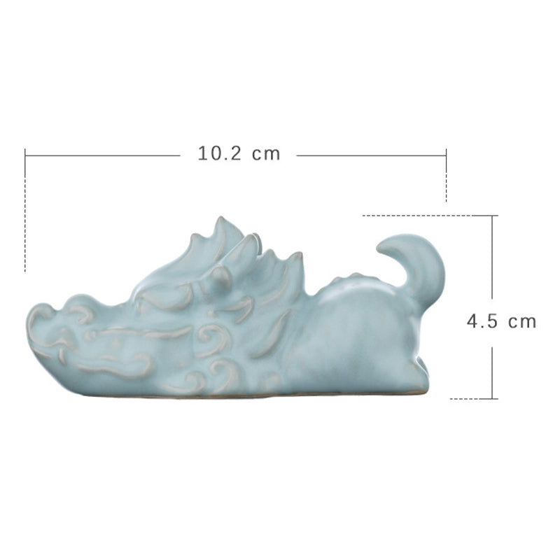 Year Of The Dragon Luck Ceramic Tea Pet Home Figurine Decoration