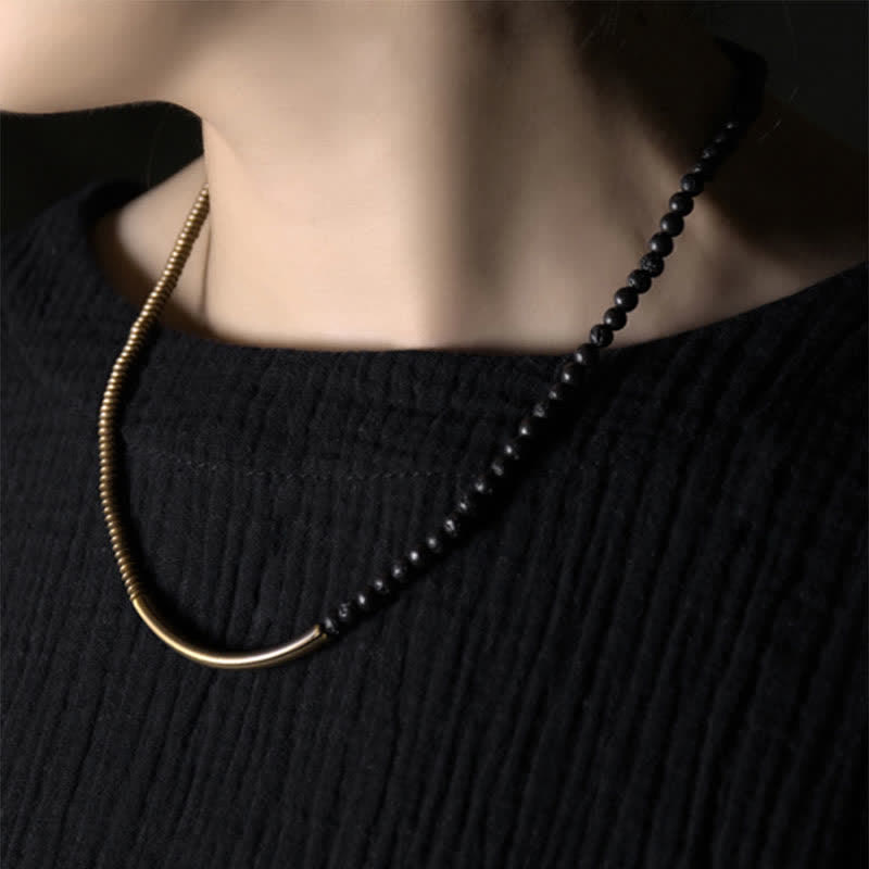 Vintage Lava Rock Copper Support Bracelet