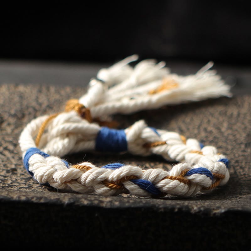Tibet Zakiram Goddess of Wealth Thangka Handmade Luck Bracelet
