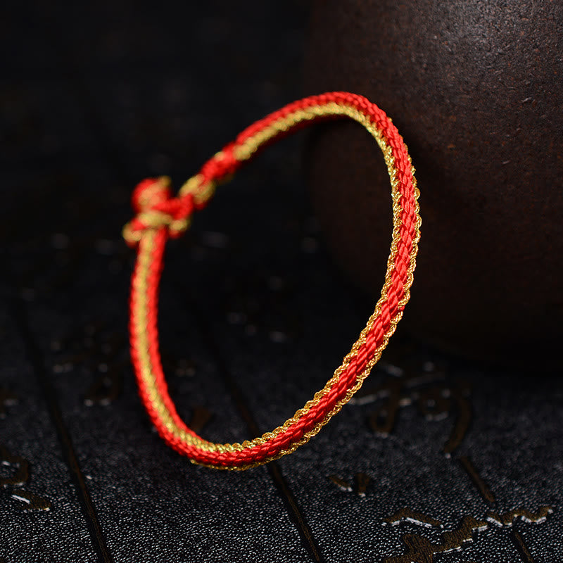 Two-Color Rope Handcrafted Eight Thread Peace Knot Bracelet (Extra 30% Off | USE CODE: FS30)