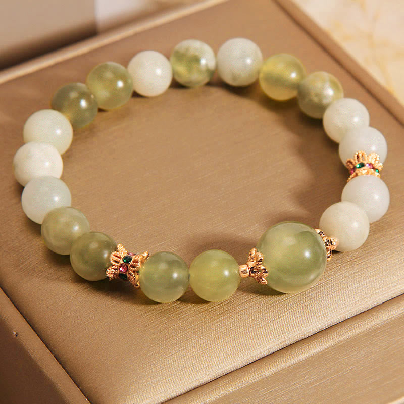 Green Grape Color Jade Abundance Bracelet