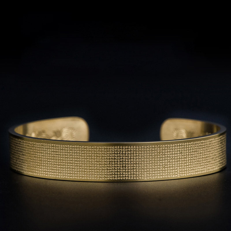 Shurangama Mantra Engraving Titanium Steel Blessing Bracelet