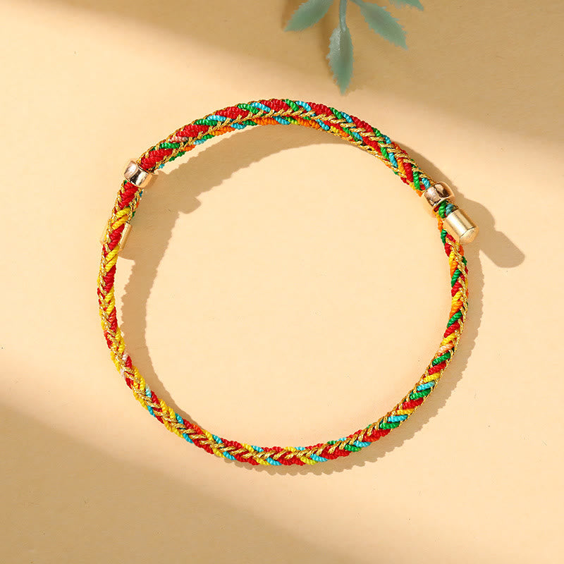 Colorful Rope Zongzi Pattern Luck Handmade Child Adult Bracelet
