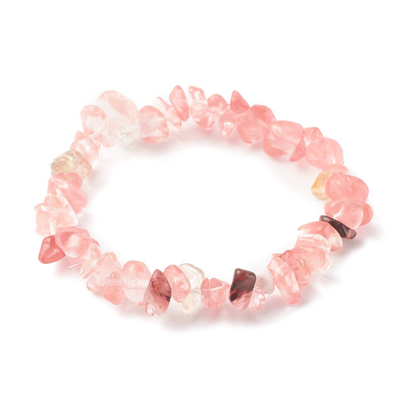 Natural Round Gemstone Beaded Energy Bracelet - Multi-Crystal Selection