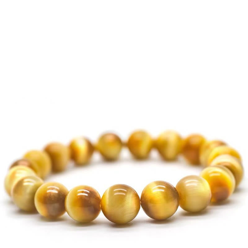Tiger Eye Bead Fortune Protection Bracelet