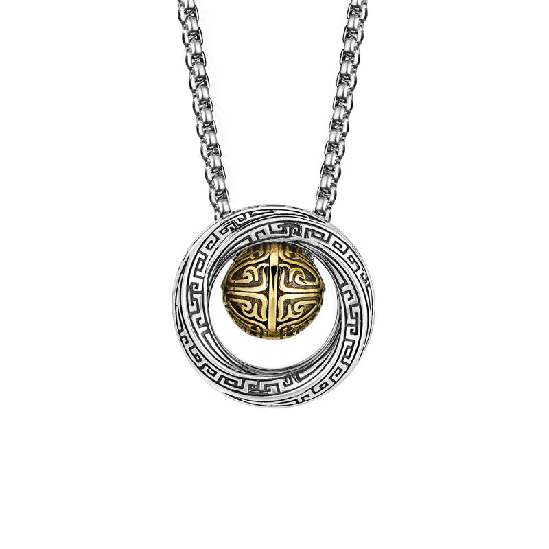 Mobius Lucky Bead Copper Wealth Necklace Pendant